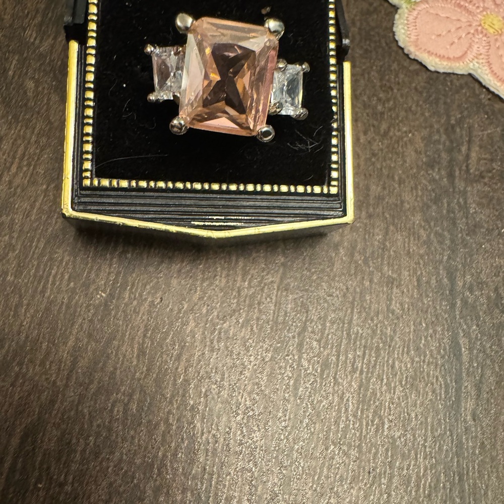 Elegant Gold and Silver Gemstone Ring